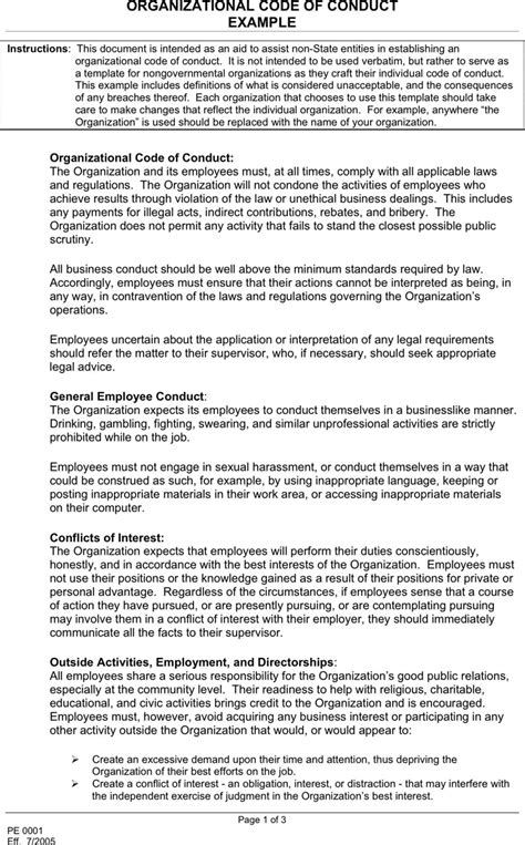 A lawyer shall provide competent representation to a client. Code of Conduct Example - Template Free Download | Speedy ...