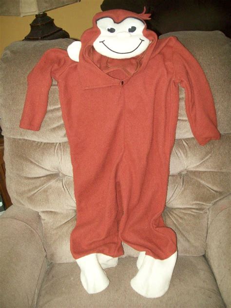 Curious George Monkey Halloween Costume Offical Movie Mdse Soft