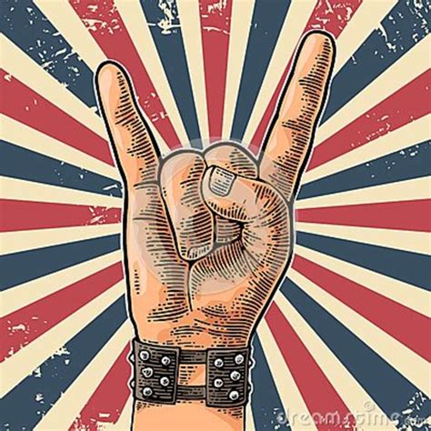 Rock And Roll Hand Sign Stock Vector Illustration Of Icon 89762330