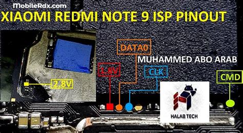 Redmi Note Pro ISP EMMC PinOUT Test Point EDL Mode 9008