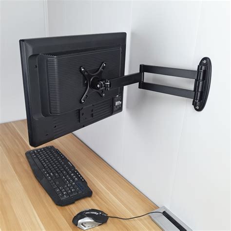 W100b Full Motion Monitor Wall Mount Up To 27 Optional For Tablet