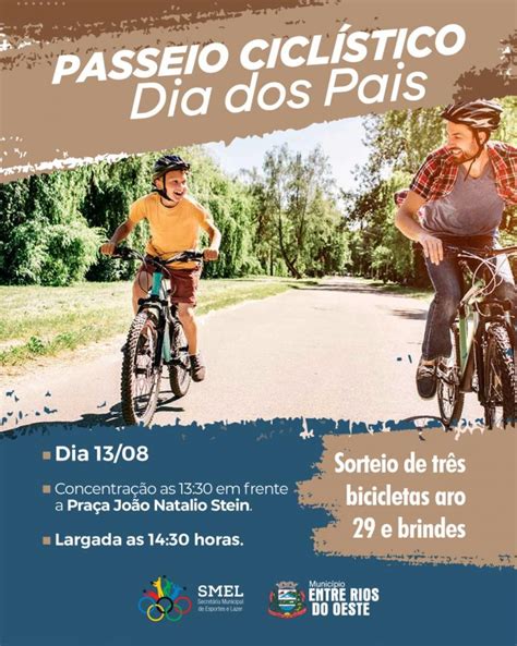 Entre Rios Do Oeste Realizará O Tradicional Passeio Ciclístico Dia Dos Pais