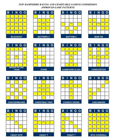 8 Best Free Printable Bingo Game Patterns