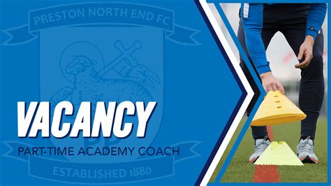 Vacancy Part Time Academy Coach News Preston North End