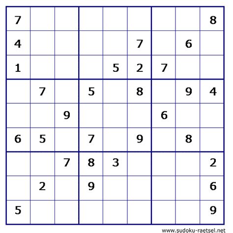 Das sudoku gehört zu den logikrätseln. Sudoku zum ausdrucken | Sudoku-Raetsel.net