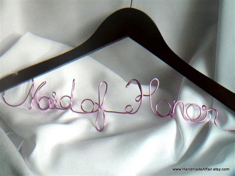 Maid Of Honor Hanger Bridal Party Gift Idea Via Etsy Love