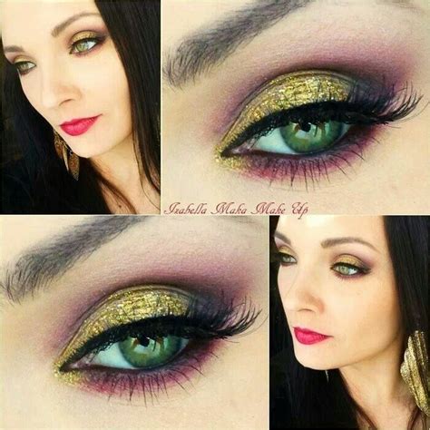 Burgundy And Gold♡ Maquillaje Ojos