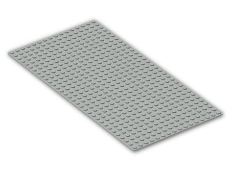 Baseplate 16 X 32 With Square Corners 3857 Grey