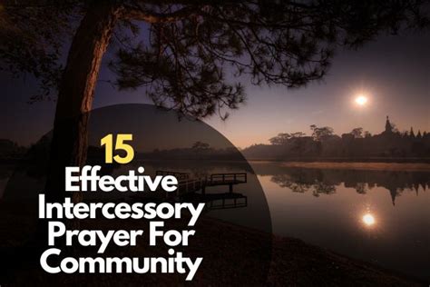 15 Effective Intercessory Prayer For Community