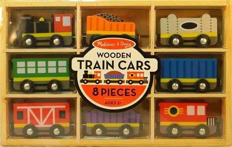 Melissa And Doug 5186 Wooden Train Car Set