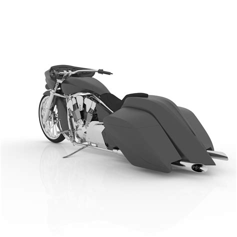 Free 3d File Bagger Chopper Motorcycle For 3d Print 🏍️・3d Printing