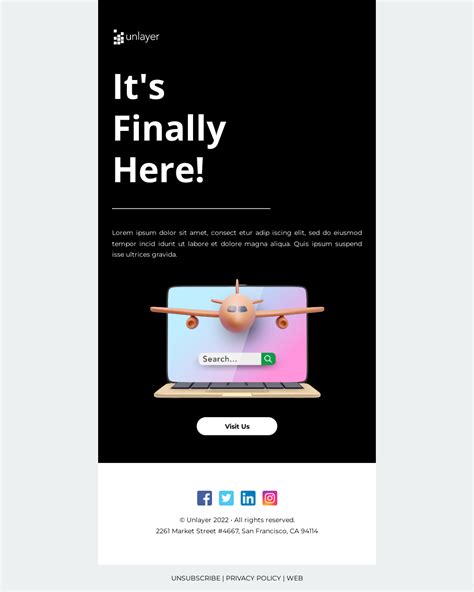 Free Email Templates For Product Launch Unlayer