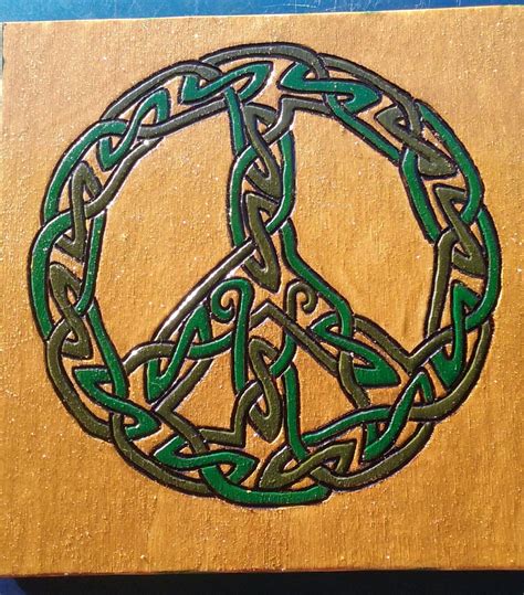 Celtic Peace Sign By Iriesoulcreations On Etsy Celtic Peace Sign Art