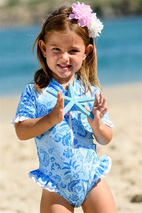 Baby Girls Frill Suit Short Sleeve Swimwear Kids Swimwear Girls