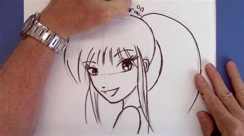 Easy To Draw Manga Girl For Beginners Youtube