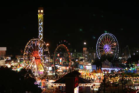 Midway Night Florida State Fair State Fair Fair Rides