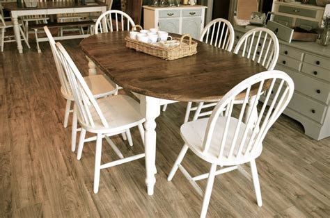 Maybe you would like to learn more about one of these? Distressed Off White Dining Set Set: 1 Table , 1 extension ...