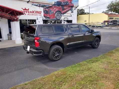 2022 Black Chevy Silverado 1500 With Leer 100xr Topperking