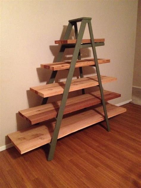 My New Ladder Shelves Made By My Hubby Love And Cant Wait To Style