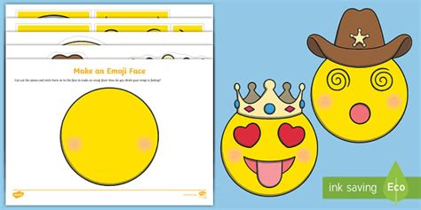 😊 Make An Emoji Face Pre Primary Teaching Resources