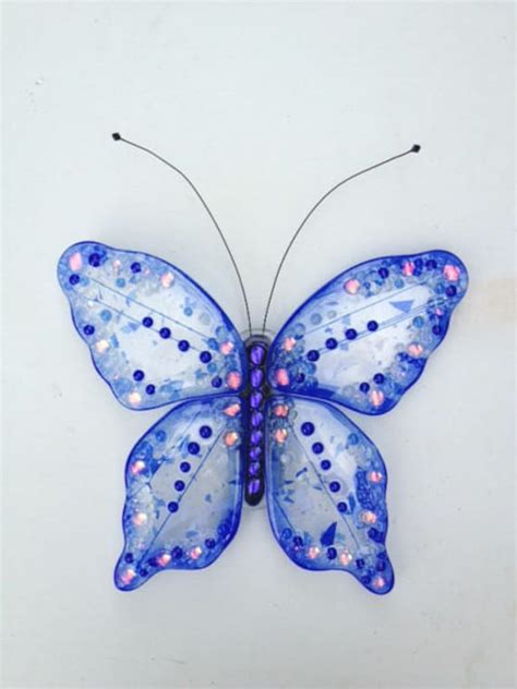 Items Similar To Blue Fused Glass Butterfly On Etsy