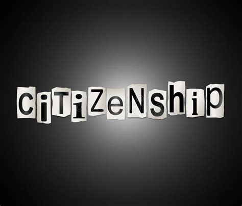 Citizenship Word Concept Stock Illustration Illustration Of