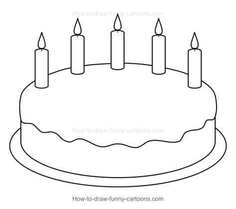 The best selection of royalty free birthday cake line drawing vector art, graphics and stock illustrations. How to Draw A Cartoon Birthday Cake