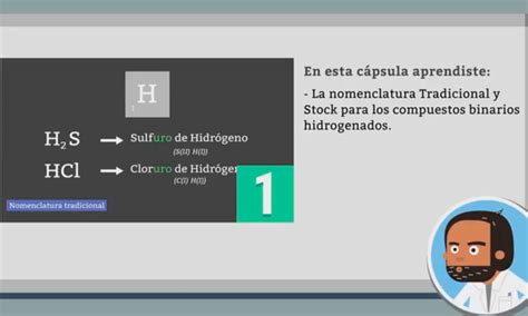 Nomenclatura Tradicional Y Stock Compuestos Binarios Hidrogenados