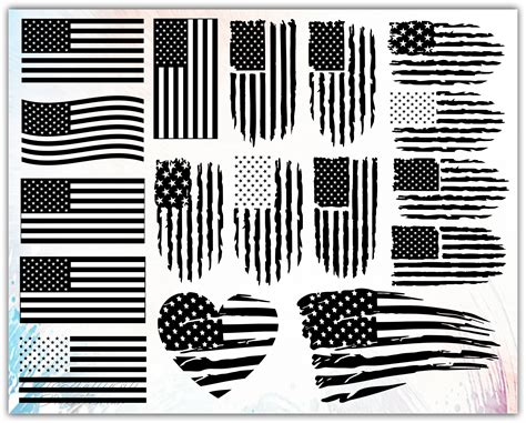 American Flag Svg Png And Vector Printable Cut Files