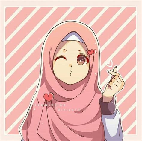 65 Gambar Kartun Lucu Berhijab Hd Terbaru Kartun Hijab Kartun