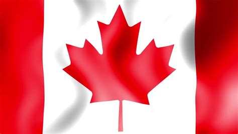 Canada Flag With Real Structure Of A Fabric Stock Footage Video 132100