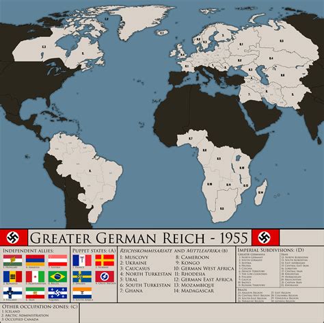 To be sure, from today's perspective, Greater German Reich, 1955 : imaginarymaps