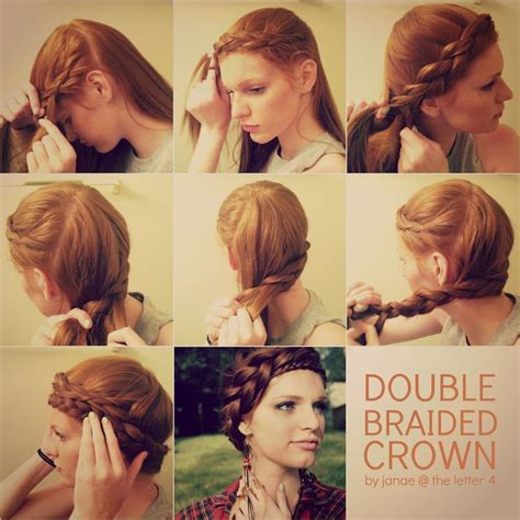 Hair Tutorial Double Braided Crown By Janae At The Letter 4