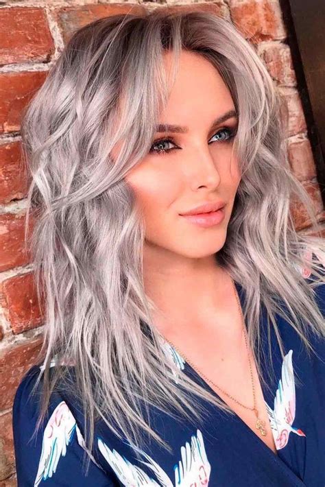 Short hairstyles for thick hair don't have to be boring. 35 Beautiful Gray Hair Ideas | LoveHairStyles.com