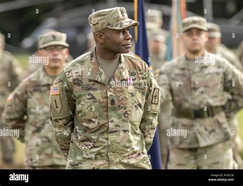 Us Army Command Sgt Maj Corey K Cush Outgoing Command Sergeant