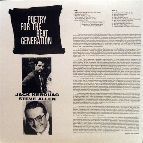 Vinyl Exam Poetry For The Beat Generation Jack Kerouac