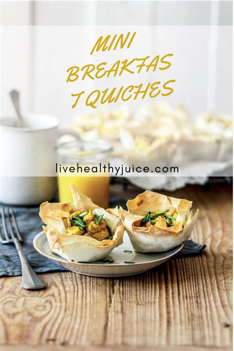November 12, 2017 by jolene @ yummy inspirations. MINI BREAKFAST QUICHES WITH DELICATE PHYLLO DOUGH | Mini ...