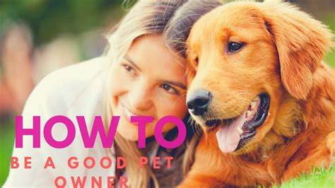 How To Be A Good Pet Owner Youtube