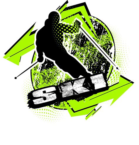 Ski T Shirt Vector Logo Design For Print Urartstudio