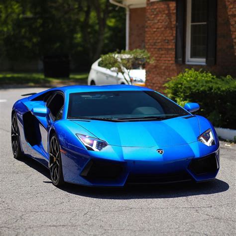 Lamborghini Aventador Coupe Painted In Blu Nethuns Photo Taken By