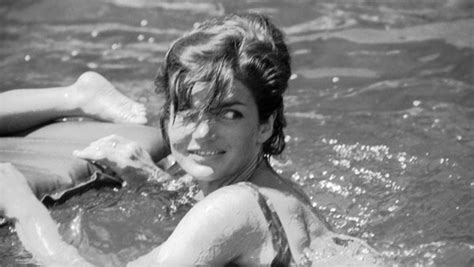 Jackie Swimming In The Mediterranean Off Ravello Italy On August 9 1962 During An Italian
