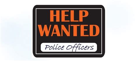 Help Wanted Police Officers Thin Blue Line Of Leadership