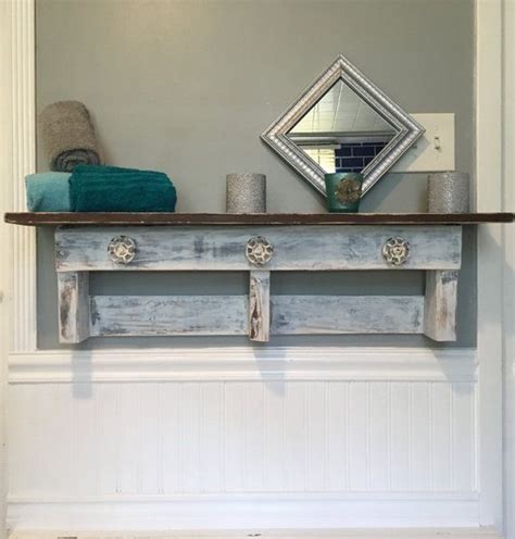 You can build them however long you need them to be and they will match with a myriad of decorating styles. Wood Shelf Pallet Wood Shelf Rustic by ...