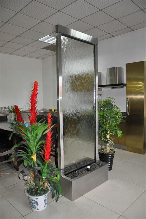 75 Feet Indoor Floor Fountain Stainless Steel Clear Glass Bscg90ff