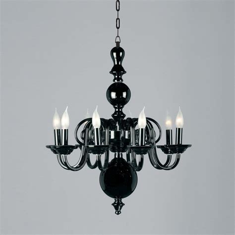 Impex Lighting Salas Black Crystal Multi Arm Pendant Light