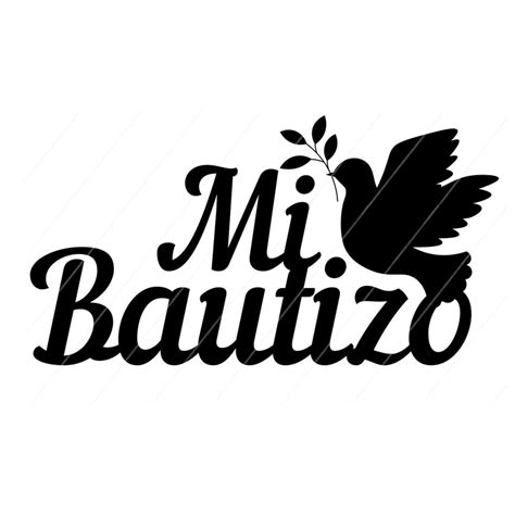 Mi Bautizo Mi Bautismo Svg Y Png En Español Etsy México