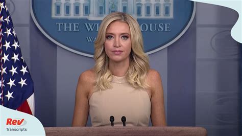 Press Secretary Kayleigh McEnany White House Press Conference