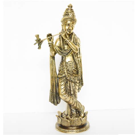 Explore our large collection of sold statues. Lord Krishna Playing Flute Statue of Brass - Buy Krishna ...