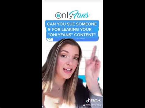 Can You Sue Someone For Leaking Your Onlyfans Content Youtube