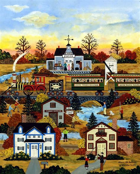 Jane Wooster Scott — Allure Of Autumn 723x900 Americana Art Naive